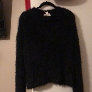 Fuzzy Black Sweater